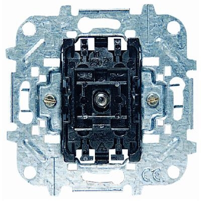 ABB 8104.5 Механизм 1-клавишной кнопки с нормально-открытым контактом, с лампой контрольной подсветки, 10А/250В