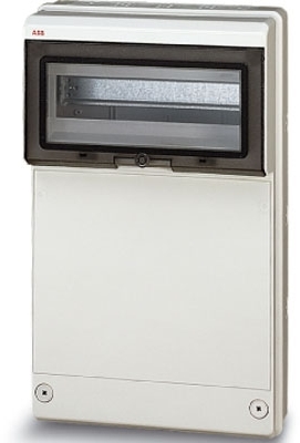 ABB 13205 Бокс с глух.пер.стенкой 275х445х140 на 12М серый