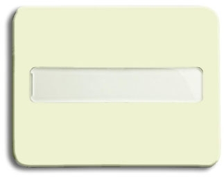 ABB 1751-0-2540 Клавиша для механизмов 1-клавишных выключателей/переключателей/кнопок, с полем для надписи, серия alpha nea, цвет слоновая кость