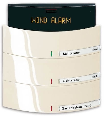 ABB 6300-0-1340 6323-22G Сенсор 3-х клавишный с ИК-приемником и LCD-дисплеем triton слоновая кость