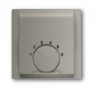 ABB 1710-0-3744 Плата центральная (накладка) для механизма терморегулятора (термостата) 1094 U, 1097 U, серия impuls, цвет серебристый металлик