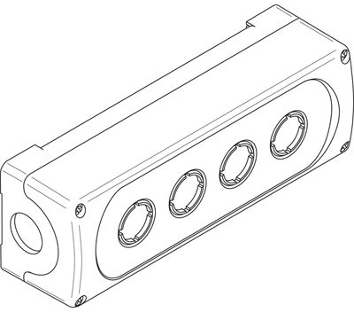 ABB 1SFA611814R1000 ENCLOSURE 4-POS#MEP4-0