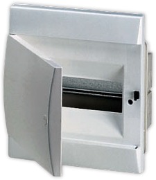 ABB 1SL0500A06 UNIBOX бокс в нишу 8М непрозр.дверь белый (с клемм)