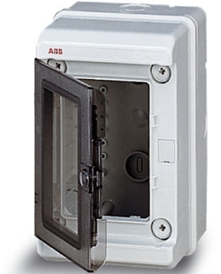 ABB 12784 EUROPA IP65 бокс настенный 140х220х140мм ШхВхГ прозр.дверь серый