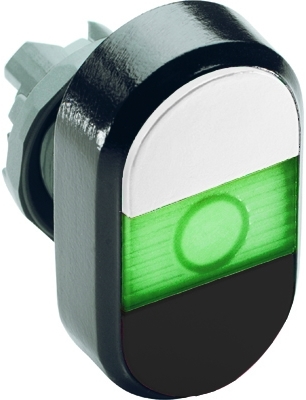 ABB 1SFA611136R1102 White/Black Modular Double Pushbutton