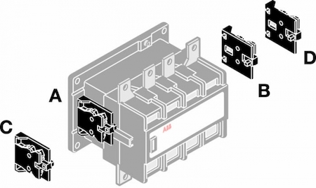 ABB 1SAZ611201R1002 Тепловое реле TA450SU 235A для контакторов типа A185..A300