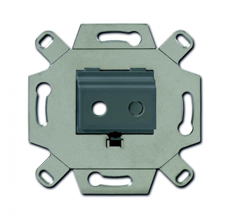 ABB 0230-0-0460 Адаптор/суппорт для TRS-разъёмов, mini-jack 3.5 мм, аудио, цвет серый