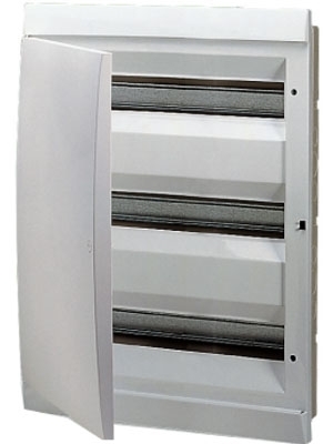 ABB 1SL0504A06 UNIBOX бокс в нишу 54М непрозр.дверь белый (с клемм)