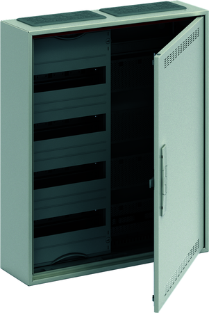ABB 2CPX052211R9999 Шкаф 48М навесной с медиапанелями IP30,  650x550x160 между DIN-рейками 125 мм с самозажимными клеммами N/PE и дверью с вент. отверстиями ComfortLine CA24VML