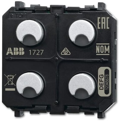 ABB 2CKA006200A0107 SU-F-2.0.PB.1-WL Элемент управления 2-кан. free@home, беспроводной, Zenit