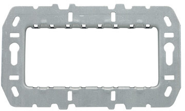 ABB 2CLA247490N1001 Суппорт стальной для рамок итальянского стандарта, на 4 модуля, без монтажных лапок