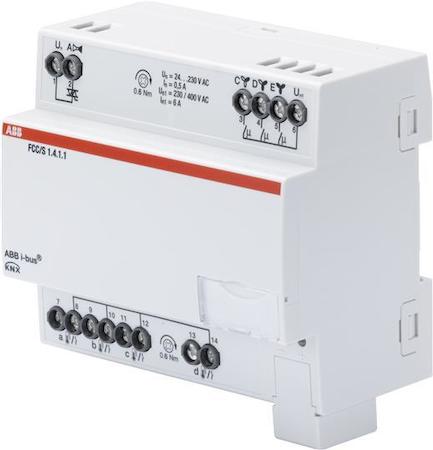 ABB 2CDG110209R0011 FCC/S1.4.1.1 Фанкойл-контроллер, PWM-управление клапаном контура, 3ступенчатое управление вентилятором