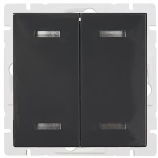 FAP1204-81 Накладка для выкл-ля/кнопки пластик антрацит IP20 ABB Impressivo