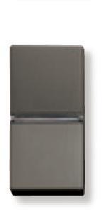 ABB 2CLA210460N1301 Механизм 1-клавишной кнопки с нормально-закрытым контактом с клавишей без символа, 1-модульный, серия Zenit, цвет серебристый