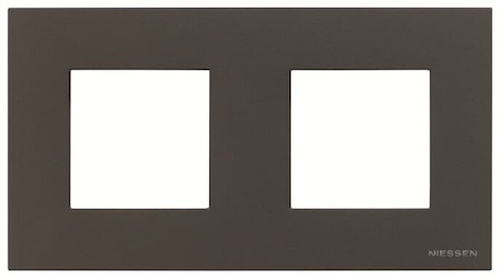 ABB 2CLA227210N1801 Рамка 2-постовая, (2+2)-модульная, базовая, серия Zenit, цвет антрацит