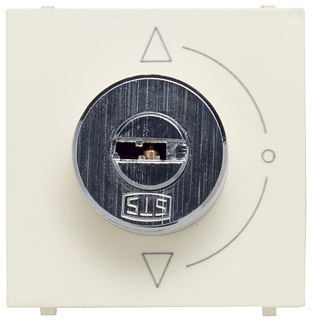 ABB 2CLA225300N1101 Механизм выключателя с ключом на 2 положения, с фиксацией, 2-модульный, серия Zenit, цвет альпийский белый