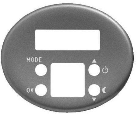5540.5 PL ABB Tacto Накладка для механизма электронного терморегулятора 8140.5, серебряный