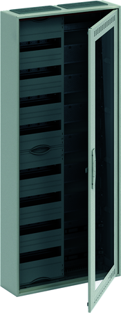 ABB 2CPX052224R9999 Шкаф 96М навесной с медиапанелями IP30, 1250x550x160 между DIN-рейками 125 мм и самозажимными клеммами N/PE и Wi-Fi дверью с вент. отверстиями ComfortLine CA28VMW