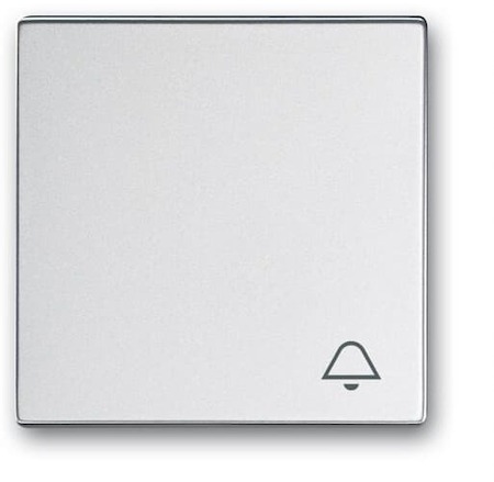 ABB 2CKA001751A3178 "Клавиша для механизма 1-клавишного выключателя, c символом ""ЗВОНОК Future/Axcent/Carat/Династия, серебр. алюм."