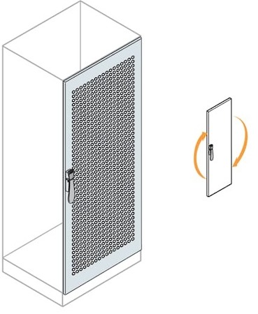 ABB EC2084 Дверь с перворацией д.шкафа 2000х800