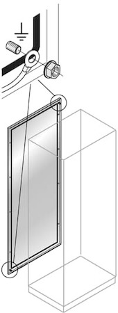ABB TE2080X Стенка шкафа задняя,нерж.ст.2000х800 ВхШ