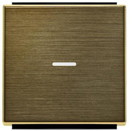 ABB 2CLA850130A1201 Клавиша для 1-клавишных выключателей/переключателей/кнопок с линзой подсветки, серия SKY, цвет античная латунь