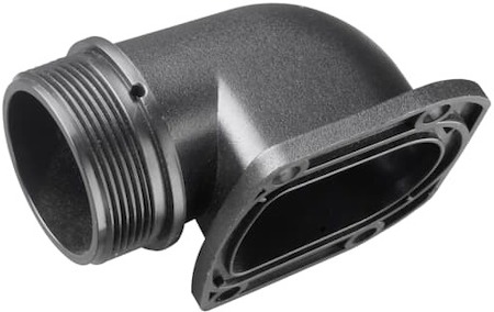 ABB 7TCA298010R0081 Фитинг угловой AB, нейлон 6, черный, угол 90, AB50-F90