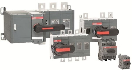 ABB 1SCA022352R6950 Рубильник OT45E3 до 45А 3х-полюсный для установки на DIN-рейку и ли монтажную плату