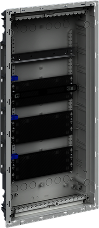 ABB 2CPX031454R9999 Мультимедиа шкаф с дверью с вентиляционными отверстиями и дин-рейкой 2 ряда без розетки