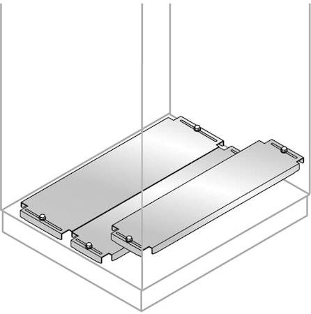 ABB EF8051X Панель нижняя скользящая,нерж 800х500