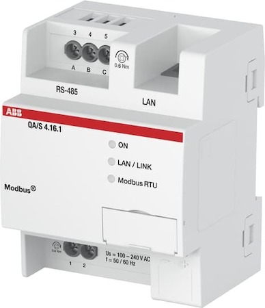 ABB 2CDG110228R0011 QA/S4.16.1 Модуль анализа энергопотребления, Modbus, на 16 счетчиков