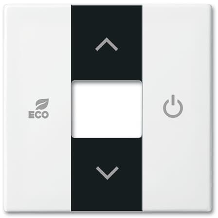 6220-0-0682 ABB Basic 55 Альпийский белый Накладка терморегулятора free@home
