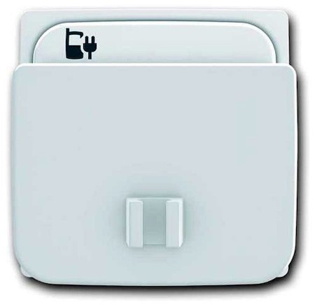 5585 PL ABB TACTO Накладка (центральная плата) для мех-ов зарядного устройства USB, серебряный