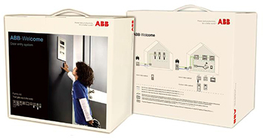 ABB 2TMA070140N0087 M20364 Комлект домофона на две семьи, станция вызова, мини, два АУ 4,3 классик с индукционной петлёй
