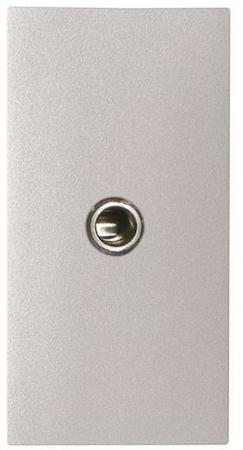 ABB 2CLA215540N1301 Механизм mini-jack 3.5мм разъёма, 1-модульный, серия Zenit, цвет серебристый
