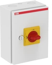 ABB 1SCA022562R2070 Рубильник в боксе OTL16BA4M до 16A 4-полюсный, перфорация 4х25.5+2x16.5