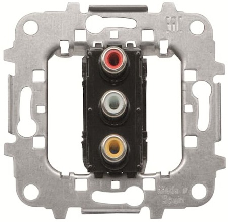 ABB 2CLA815530A1001 Механизм разъёма 3хRCA Механизм разъёма 3хRCA