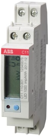 ABB 2CMA103572R1000 Счетчик 1фаз,1тар,акт.эн,1кл, 5(40)А