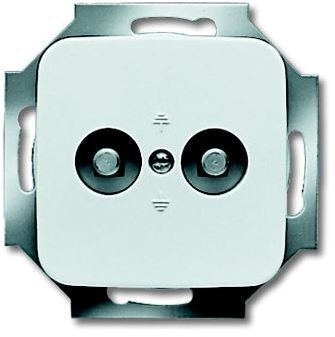 ABB 2CKA002495A0095 Розетка двойная для выравнивания потенциалов, Reflex SI, альп. белый
