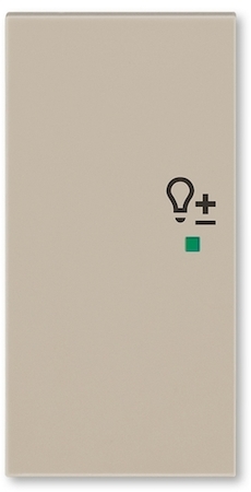 2CHH622104A4018 Клавиша ABB Levit двойная левая с символом светорегулятора free@home кофе макиато