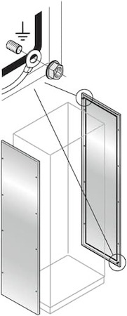 ABB EL1840X Панель боковая,нерж.ст.1800х400мм (2шт)