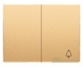 8404 CS ABB Olas Клавиша для 1-клавишных выключателей/переключателей/кнопок с символом "ЗВОНОК", атласная медь