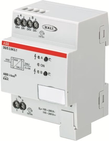 ABB 2CDG110274R0011 DG/S2.64.5.1 DALI Контроллер освещения DALI, цвет, 2 канала