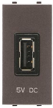 N2185 PL ABB NIE Zenit Серебро Механизм USB зарядного устройства, 1М, 750 мА