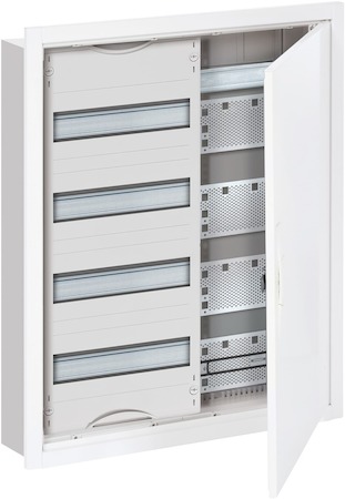 ABB 2CPX030160R9999 Шкаф 48М в нишу с медиапанелями 684х560х120 с расстоянием между DIN-рейками 125 мм и самозажимными клеммами N/PE U42MM