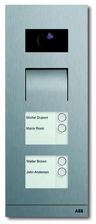 8300-0-0304 ABB Станция вызывная, видео, 4х кл., сталь
