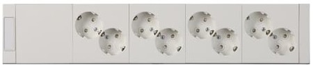 ABB 2TKA00000825 Блок розеток в сборе, ProDuct, 8xShuko, белая