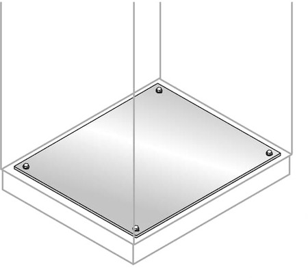ABB EF8045X Панель нижняя фикс., нерж. ст. 800х400мм