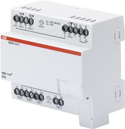 ABB 2CDG110214R0011 FCC/S1.3.1.1 Фанкойл-контроллер, 3x0-10В управление клапанами и скоростью вентилятора