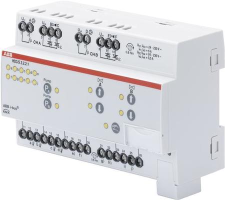 ABB 2CDG110221R0011 HCC/S2.2.2.1 Контроллер распределительного узла, с 3х точечным управлением, 2х канальный, с ручным управлением